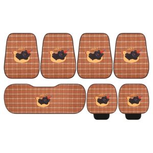 Cartoon Bear Universal All-Season Car Seat Cushion Set for DEEPAL S07 S05 SL03 G318