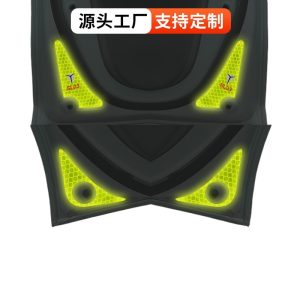 Reflective Rear Bumper Warning Stickers Luminous Tailgate Decals for DEEPAL SL03 / S07