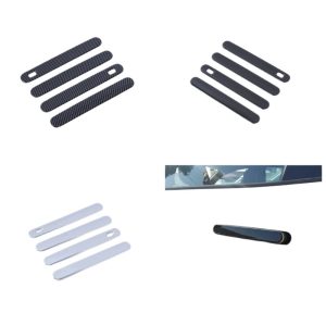 Chrome/Carbon Fiber Style Door Handle Cover Set for 2022 CHANGAN UNI-V (4-Piece)