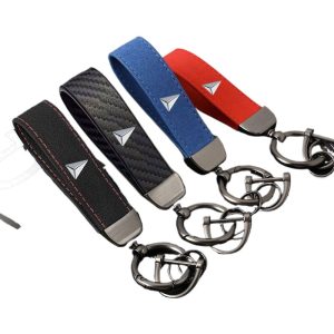 Premium Faux Suede Carbon Fiber Style Keychain for DEEPAL S07 SL03 G318
