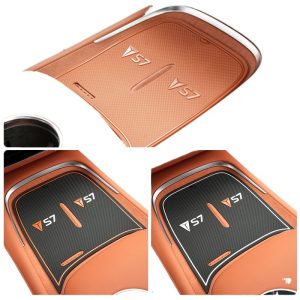Interior Door Slot and Cup Holder Mats Non-Slip Silicone Pads 16-Piece Set for DEEPAL S07