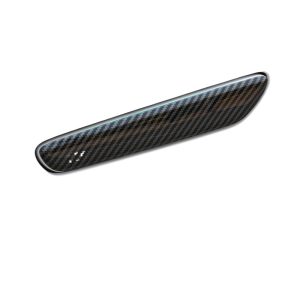 Exterior Door Handle Cover Decorative Stickers in Carbon Fiber Gloss Black for DEEPAL SL03 / S7