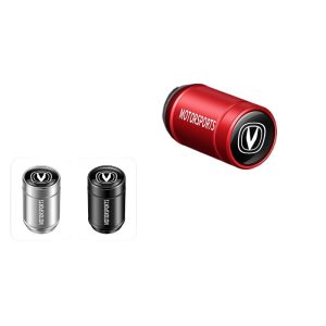 Red Aluminum Tire Valve Stem Cap Set (4-Piece) for CHANGAN CS75 CS55 CS35 PLUS UNI-T UNI-K UNI-V Eado XT