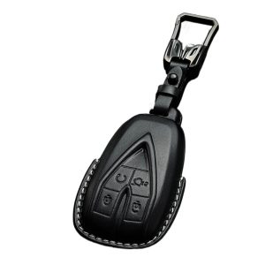 Genuine Leather Key Case Cover for CHANGAN CS35/CS75 PLUS, Eado, UNI-K/T, and Oshan Series