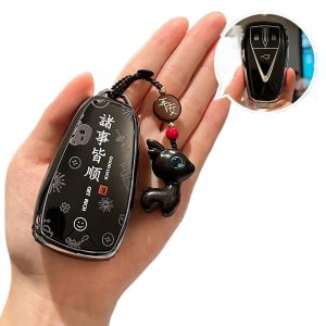 TPU Key Fob Cover Shell for CHANGAN UNI-T CS75 CS55 PLUS Ruicheng CC 3-Button Smart Key