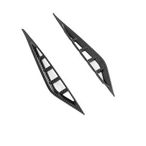Front Fog Light Decorative Frame Decal Carbon Fiber Pattern ABS for CHANGAN UNI-K 2020