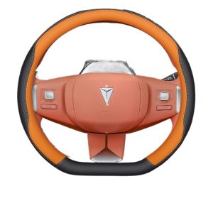 Ultra-Thin Anti-Slip Genuine Leather Steering Wheel Cover for DEEPAL S05 S07 S09 SL03 L07 G318