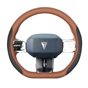 All-Season Ultra-Thin Leather Steering Wheel Cover for DEEPAL G318 (2024-2025)