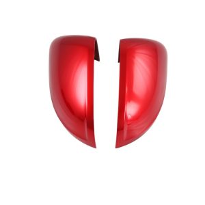 Rearview Mirror Cover Spun Sequin Stickers with Red Paint Finish for 2020 CHANGAN UNI-T (2-Pack)