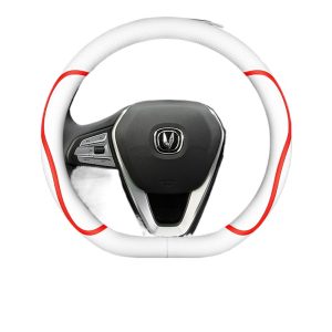 D-Shape Synthetic Leather Steering Wheel Cover for CHANGAN CS75 PLUS CS55 PLUS UNI-T UNI-Z EADO