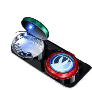 Portable Car Ashtray with LED Atmosphere Lighting for CHANGAN Eado, UNI-V, CS55, and CS75 PLUS