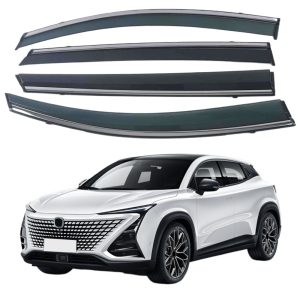 Window Deflector Rain Shield with Stainless Steel Trim for CHANGAN UNI-T 2020-2023