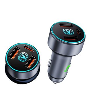 Car Charger and Cigarette Lighter Adapter with 3-in-1 Fast Charging Cable for CHANGAN UNI-T 2023