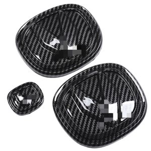 Piano Black Front and Rear Badge Logo and Steering Wheel Decorative Cover Set for CHANGAN UNI-V