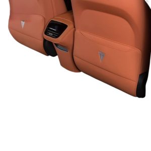 Rear Seat Back Anti-kick Protector Pads for DEEPAL S07 / S7 Interior Interior Decoration Leather Pair Black