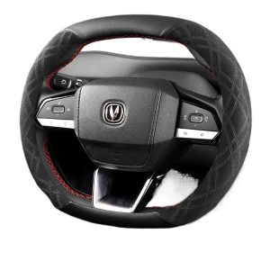 Suede Leather Steering Wheel Cover for CHANGAN UNI-K UNI-V CS55 PLUS Yida Yidong