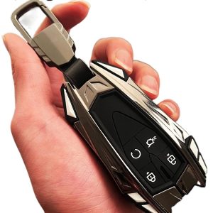 Zinc Alloy Car Key Case Cover and Fob Keychain for CHANGAN UNI-V, UNI-T, and UNI-K