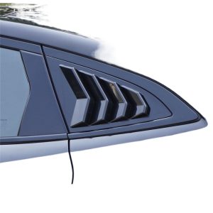 Rear Side Window Louver Shutter Trim Shark Gill Style Carbon Fiber Finish for CHANGAN UNI-V