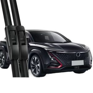 Window Rain Guards and Deflectors for CHANGAN UNI-T, ABS Chrome/Platinum Finish