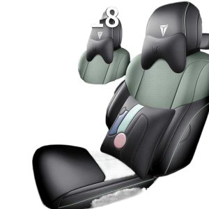 Custom Fit Perforated Leather Car Seat Covers for DEEPAL G318 Full Surround All-Season Protection