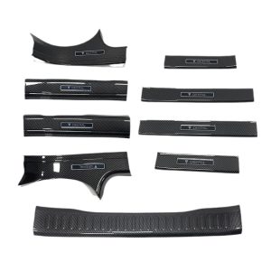 Rear Bumper Guard Plate Scuff Protector ABS Carbon Fiber Style for DEEPAL G318 2024-2025