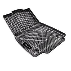 TPE Floor Mat Set with Carbon Fiber Pattern and Starry Carpet for CHANGAN UNI-T 2020-2023