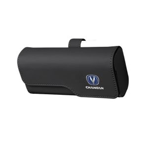 Car Sun Visor Glasses Holder Case in Nappa Leather for CHANGAN Eado UNI-V CS55 CS75 PLUS
