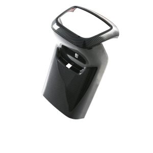 Rear Air Vent Anti-Kick Cover and Armrest Box Protection Trim Carbon Fiber Style for DEEPAL S07