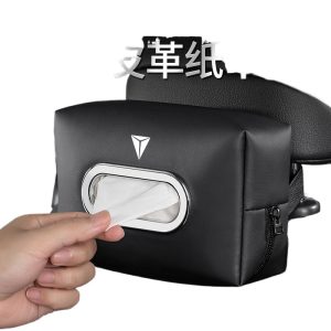 DEEPAL SL03 S7 Armrest Seatback Hanging Pattern Leather Car Tissue Box Holder