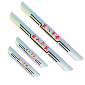 Car Door Sill Protector Laser Surface Decorative Scuff Plates for DEEPAL SL03 S07 and G318