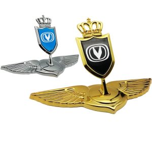 Changan Vertical Hood Emblem Logo Sticker for CS75, CS55 PLUS, EADO, and UNI-T
