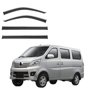 Window Visor Rain Guard Set with Silver Trim for CHANGAN Chana Star 5 (MK2 2013-Present)