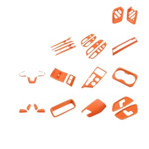 Interior Trim Accents ABS Orange for CHANGAN UNI-V Trim Covers