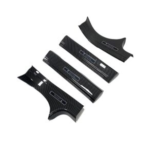 Door Sill Protector Guard Carbon Fiber Pattern for DEEPAL G318 Interior and Exterior Trim