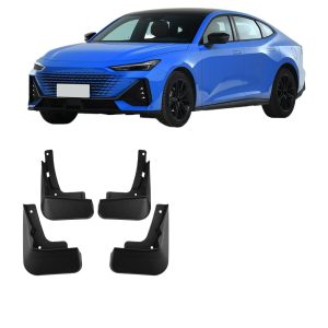 Front and Rear Mud Flaps Set for 2022-2023 CHANGAN UNI-V Soft PP Plastic Mudguards