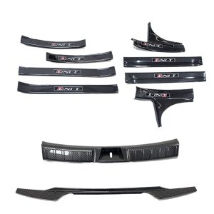 Door Sill Guards and Rear Trunk Guard Strip Carbon Fiber Style for CHANGAN UNI-T 2020