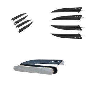 4-Piece Exterior Door Handle Bowl Cover Set for 2022 CHANGAN UNI-V, Piano Black/Carbon Fiber Look