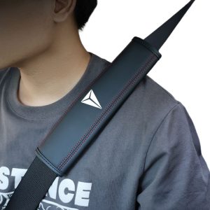 Premium Leather Seat Belt Shoulder Guard Pads for DEEPAL SL03 / DEEPAL S07 (S7)