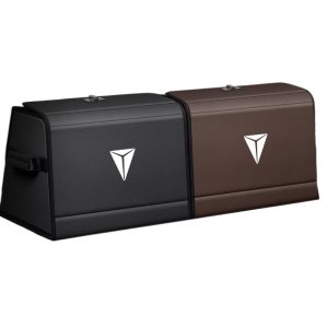 Car Trunk Organizer Luxury Leather Storage Boxes for DEEPAL SL03 and DEEPAL S07 (Set of 2)