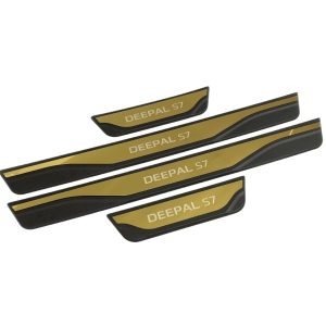 Exterior Door Sill Protector Scuff Plates Gold Finish (4Packs) for DEEPAL S07 S7