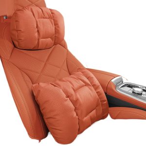 Universal Nappa Leather Car Headrest and Lumbar Support Set for CHANGAN OSHAN X5, CS75, CS55 PLUS, UNI-V, UNI-T