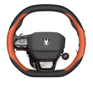 Custom Four-Season Microfiber Leather Steering Wheel Cover for CHANGAN UNI-V