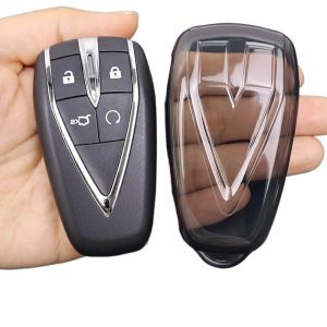 All-Inclusive Ultra-Thin Transparent TPU Key Fob Cover for CHANGAN UNI-V 2022-2025