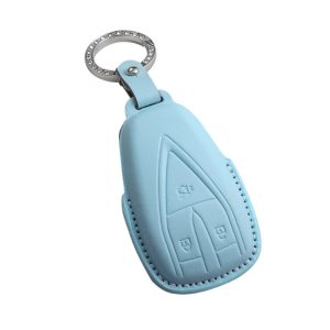 Blue PU Leather Remote Key Fob Cover for DEEPAL S07 S7 SL03 and G318
