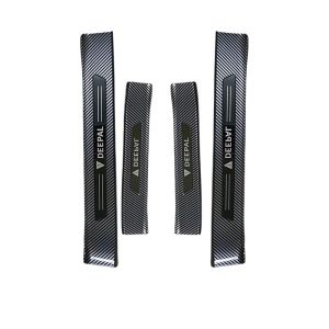 Carbon Fiber Style Interior Door Sill and Rear Guard Set for DEEPAL G318