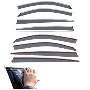 Window Rain Shield and Side Window Deflectors for DEEPAL G318 (2025 Model)