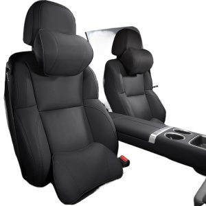 Luxury Nappa Leather Headrest and Lumbar Support Set for CHANGAN CS75 PLUS, CS55 PLUS, UNI-V, and Eado Plus