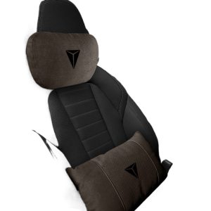 Suede Leather Headrest and Lumbar Support Set for DEEPAL SL03 / S07