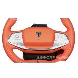 Steering Wheel Button Trim Protective Stickers Aluminum Alloy Silver for DEEPAL S07