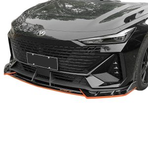Front Bumper Lip Spoiler Carbon Fiber Style for CHANGAN UNI-V and UNI-V iDD 2021-2023